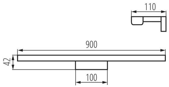 Kanlux 26688 - LED Kúpeľňové osvetlenie zrkadla ASTEN LED/15W/230V IP44 biela