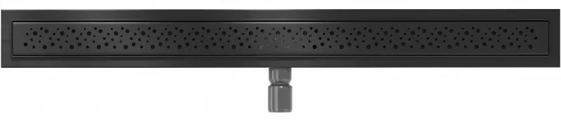 Mexen Flat nerezový sprchový žľab 100 cm, vzor M12, čierna, 1721100-15