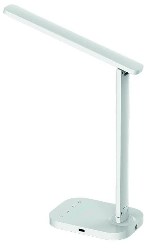 LED lampička KIARA biela 7W stmievateľná s USB +nočné svetlo + časovač