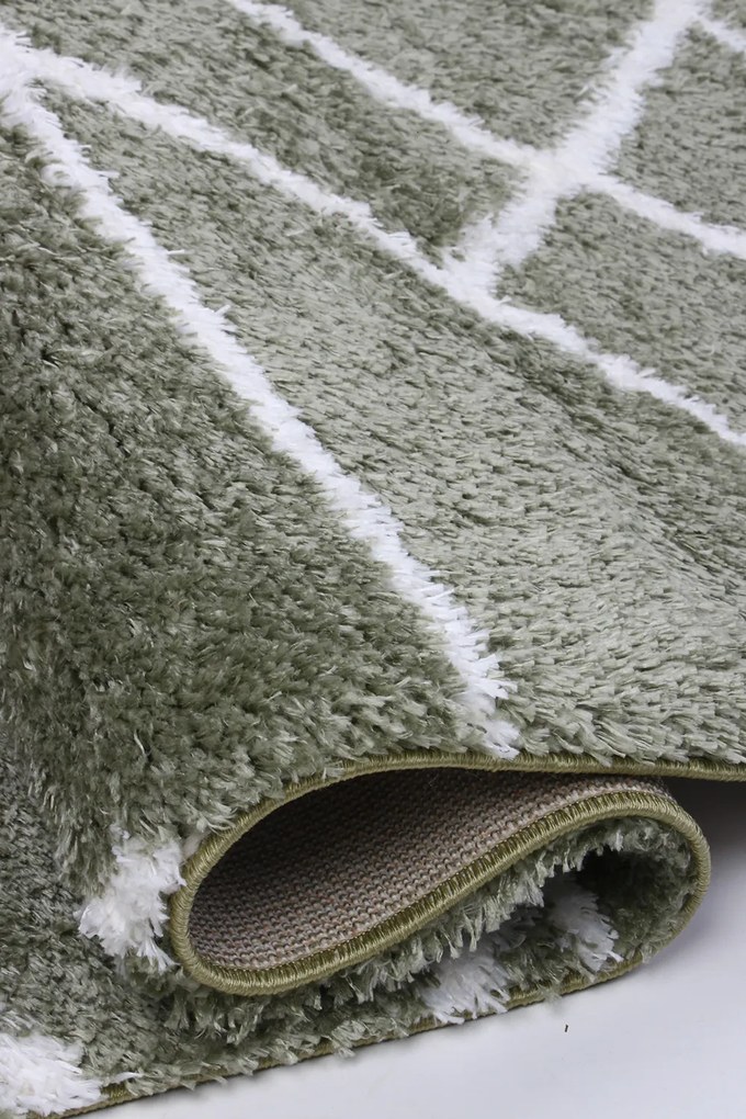 Koberec Boho 659 GREEN/CREAM rozmery koberec: 120x170 cm