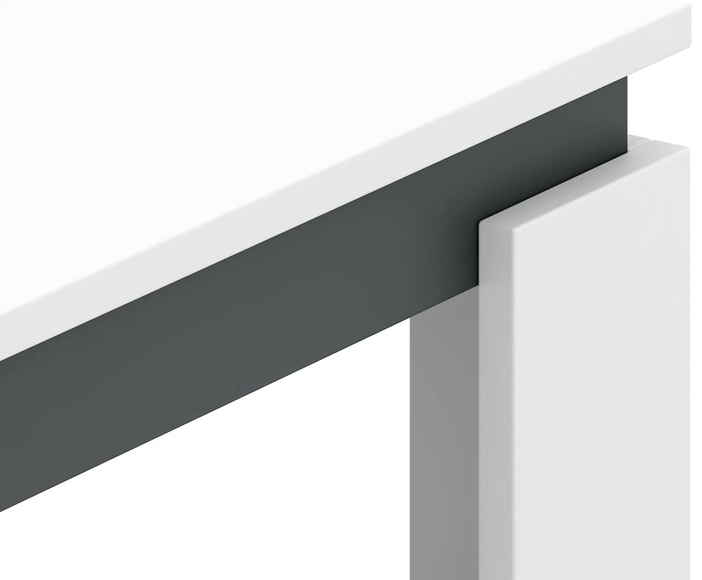 Konferenčný stolík Tinto 68 cm biely/antracit