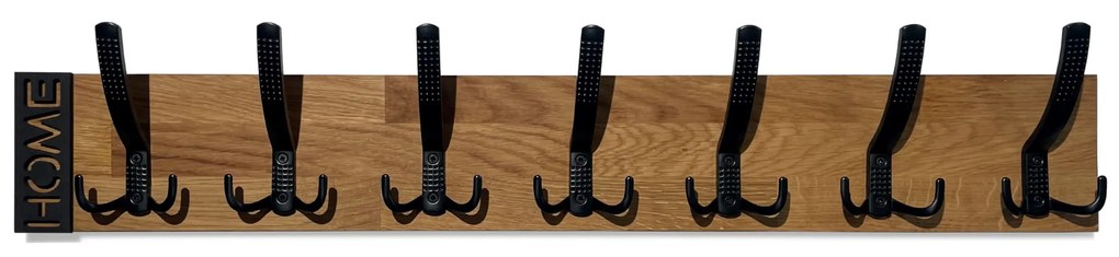 Dekorstudio Nástenný dubový vešiak Modern Oak 80cm