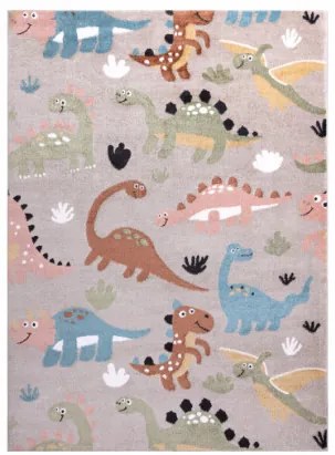 Detský koberec FUN Dino dinosaury béžový