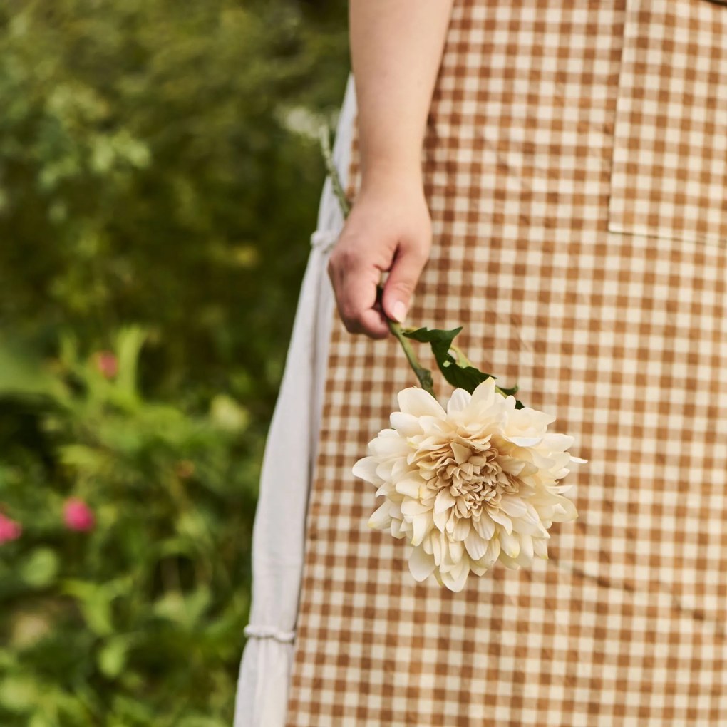 Ib Laursen Umelá kvetina Dahlia Light Yellow