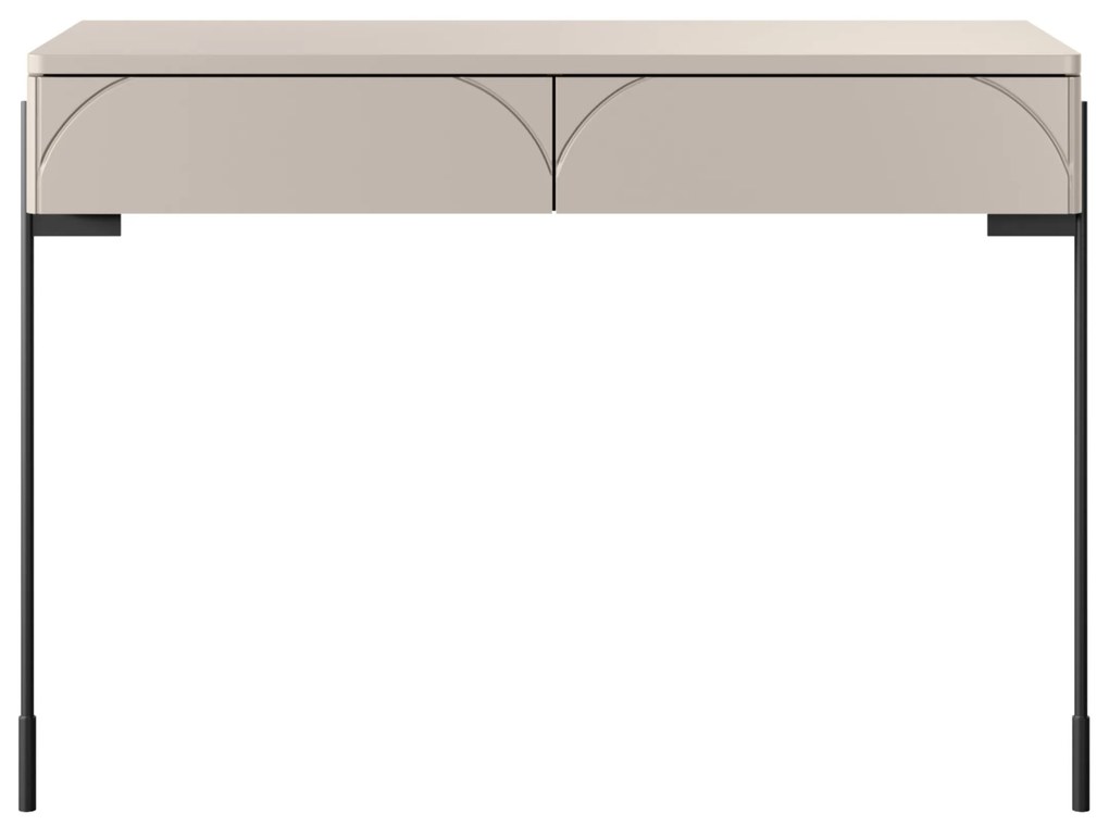 Toaletný stolík Sonatia 100 cm s dvoma zásuvkami - kašmír