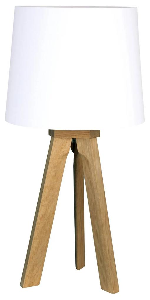 HerzBlut Tre stolná lampa, olejovaný dub, 68 cm