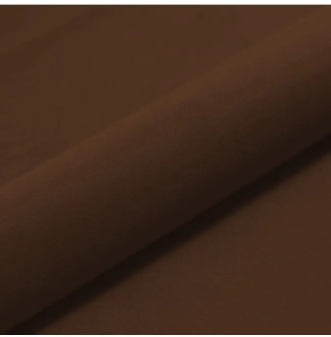 Plyšová taburetka hnedá