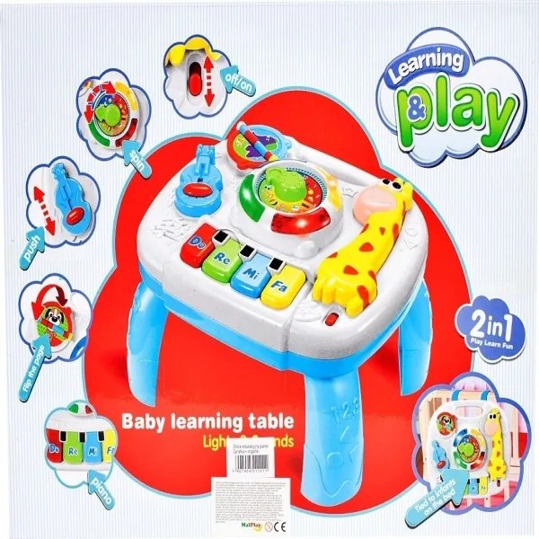 MalPlay 105737 vzdelávací stôl interaktívny hudobný panel