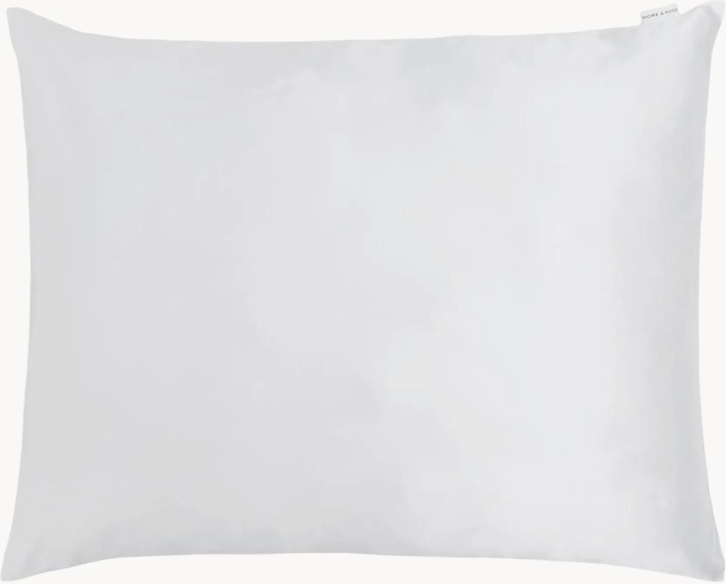 Hodvábna obliečka na vankúš White