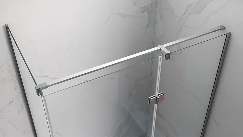 BPS-koupelny Obdĺžnikový sprchový kút HYD-OK02D 120x80 chróm/transparent + vanička HYD-OSV-ST03C biela