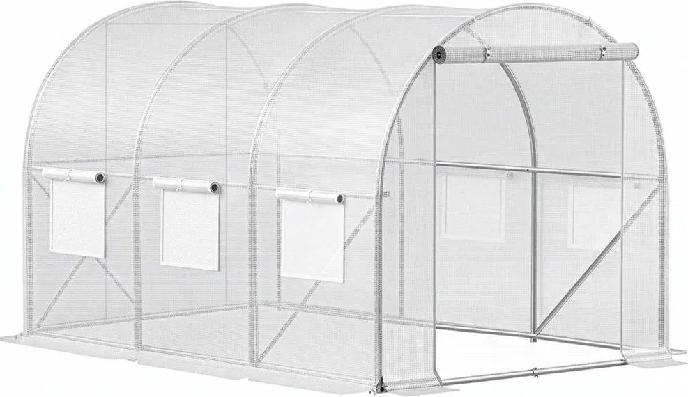 GT0010 Záhradný skleník / fóliovník 3 × 2 × 2 m Springos UV-4, 140 g/m²