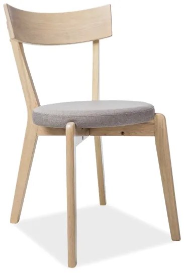 Sivá drevená stolička NELSON