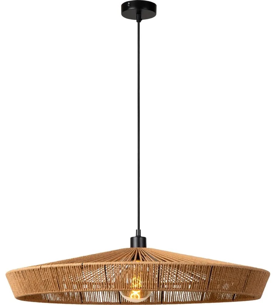 Lucide 10413/70/72 - Luster na lanku YUNKAI 1xE27/60W/230V pr. 70 cm hnedá