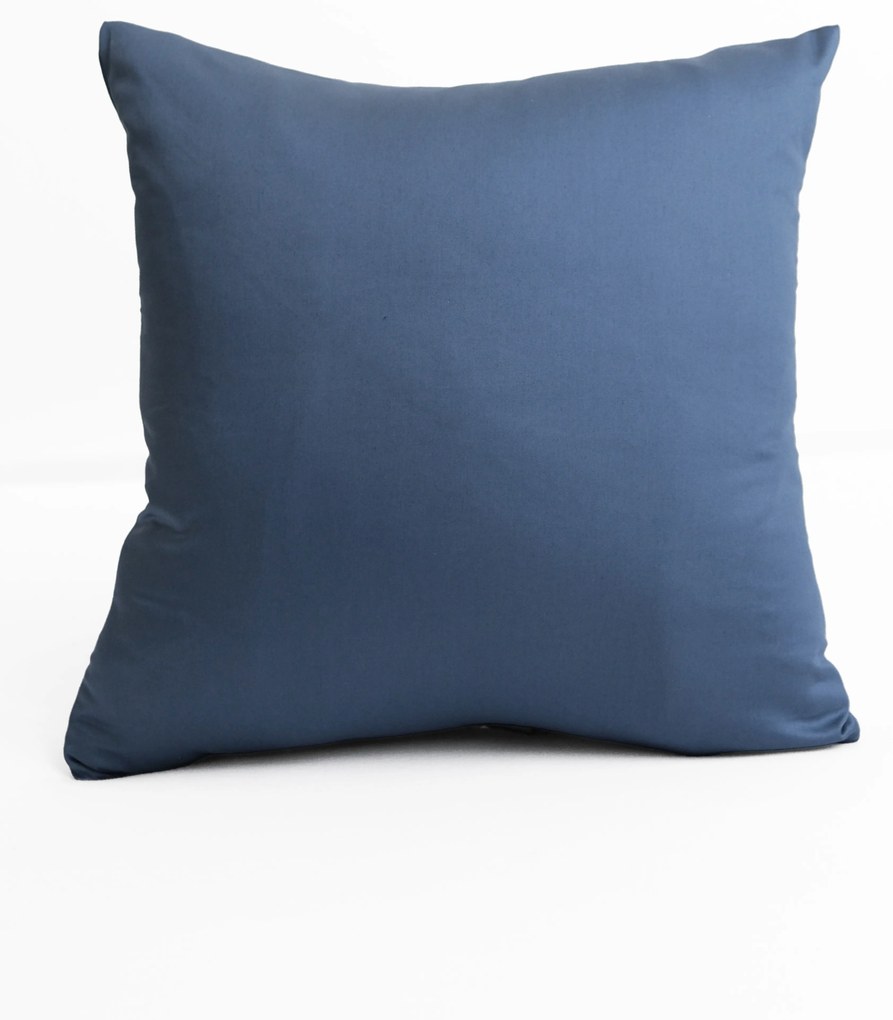 Saténová obliečka na vankúš 50 x 50 cm - Diana námornícka modrá