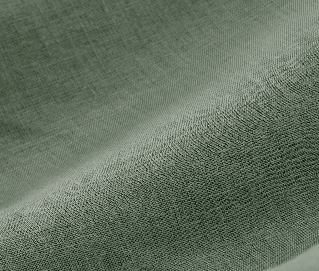 Ľanová posteľná bielizeň, zelená, štandardná veľkosť