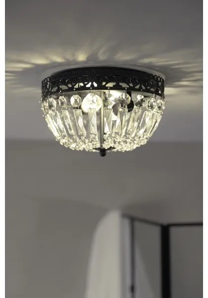 Markslöjd 108598 - Stropné svietidlo ETIENNE 2xE14/40W/230V čierna