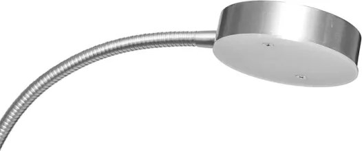 LED stmievateľná stojacia lampa NORA LED/25W/230V 2200/3000/4000K + LED/5W 3000K chróm + DO