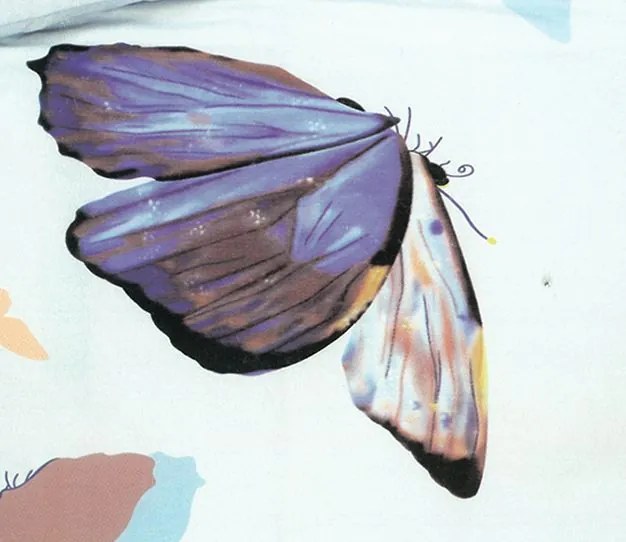 Obliečky VARIA BUTTERFLY BLUE 140x200 cm