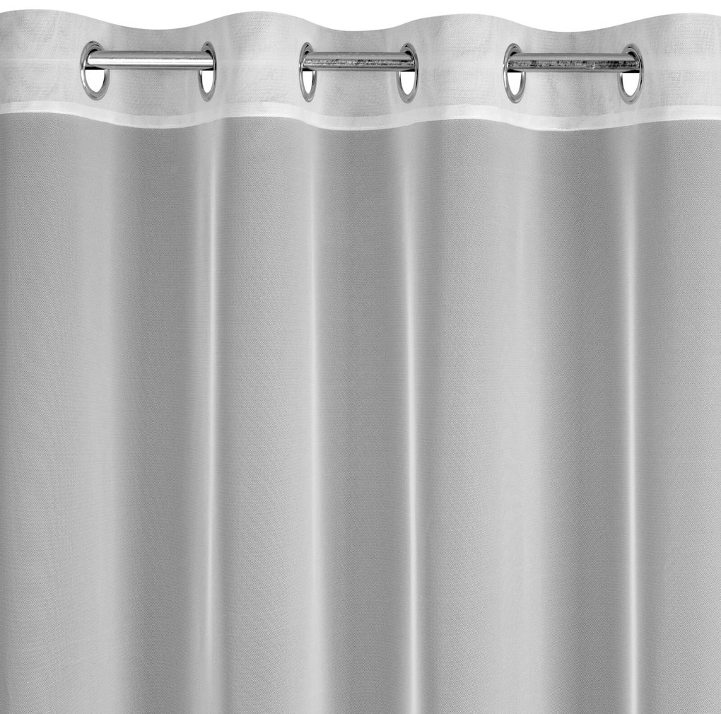 ZÁCLONA NA KRÚŽKOCH NAOMI 140X260 CM BIELA