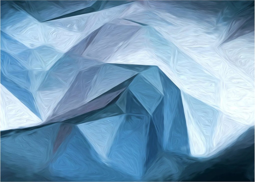 Sklenený obraz abstrakcie (70x50 cm)