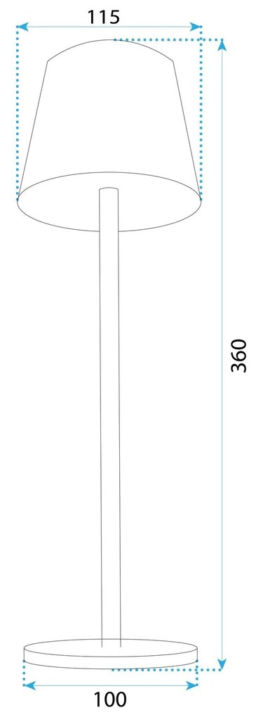 Toolight Toolight, dotyková LED nočná stolná lampa 5W, 3 farby svetla, USB napájanie, APP1365-T BLACK, čierna matná, OSW-08628