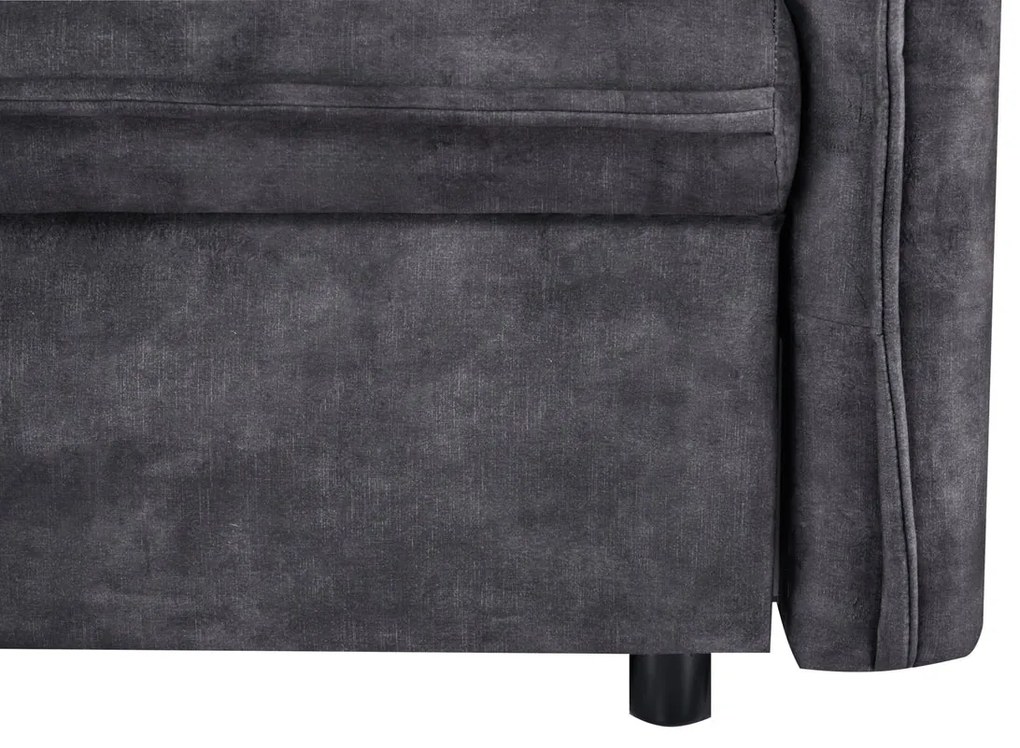 Rozkladacia pohovka APARTMENT 215 cm velvet sivá