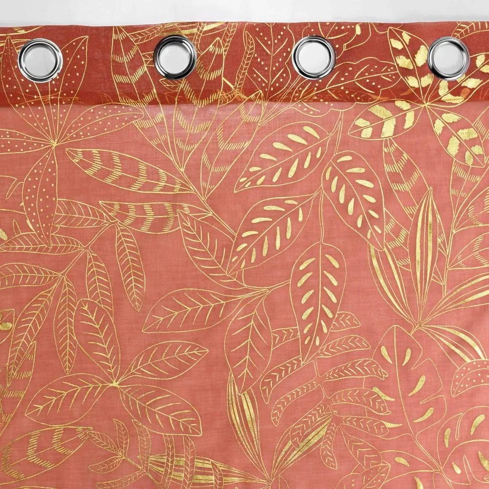 Oranžová voálová záclona 140x280 cm Belflor – douceur d'intérieur