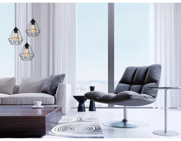 Luster na lanku DIAMENT 3xE27/60W/230V