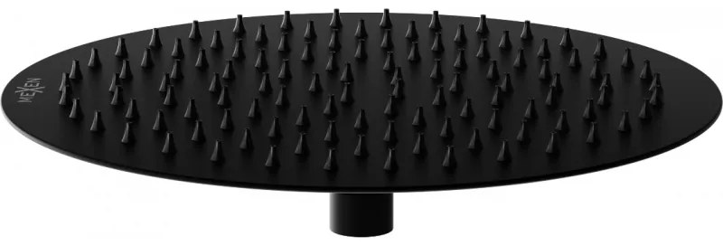 Mexen sprchová nerezová hlavica Round 25 cm, čierna, 79225-70