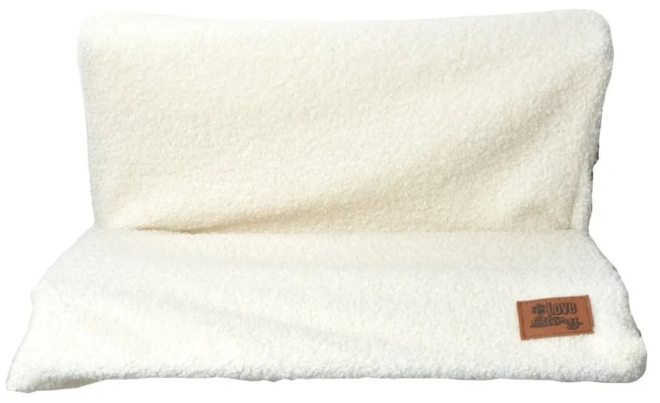 Krémový pelech pre mačku 30x45 cm – Love Story