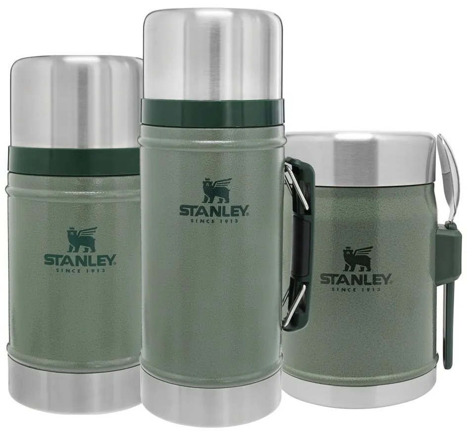 Zelená termoska na jedlo z nehrdzavejúcej ocele 400 ml Legendary Classic Hammer Tone Green – Stanley