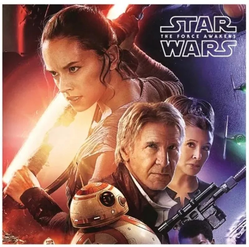 Obojstranný vankúš Star Wars - Hviezdne vojny - motív The Force Awakens - 40 x 40 cm