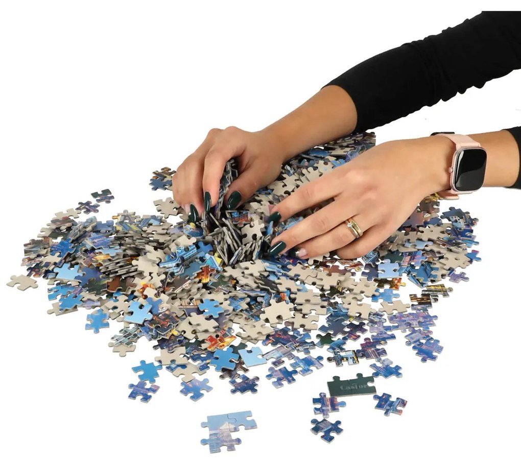 KIK CASTORLAND Puzzle 1000el. Letecký pohľad na Londýn - pohľad na Londýn z vtáčej perspektívy