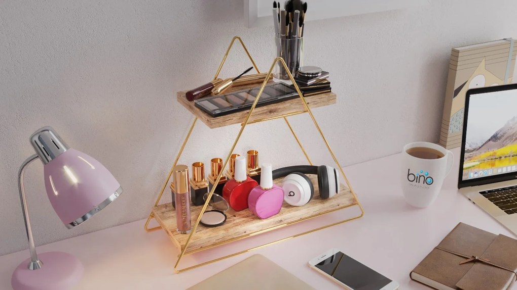 Polica MASA SERVIS hnedá