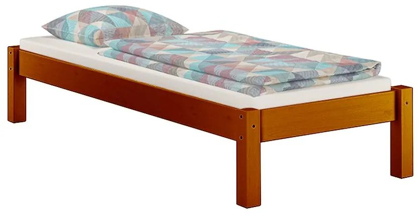 Posteľ Dora 120x200 borovica morená gaštan