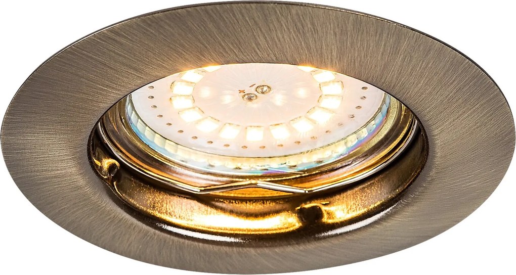 Rabalux LED zápustné bodové svietidlo Lite 3x3W | 720lm | 3000K | IP40 - set 3 svietidiel, bronz