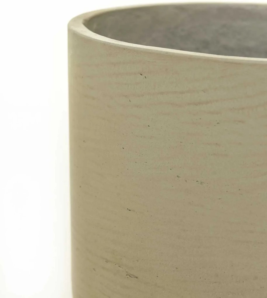 Kvetináč CHICO, sklolaminát, výška 24 cm, béžová