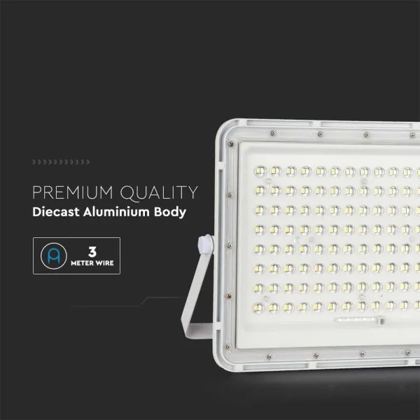 LED Vonkajší solárny reflektor LED/20W/3,2V 6400K biela + DO