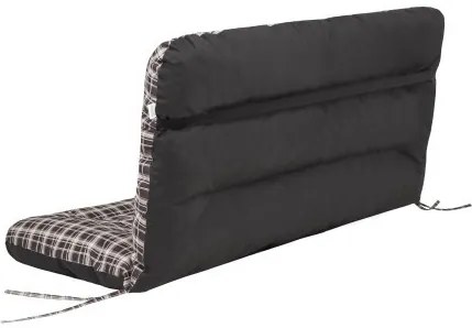Vankúš na hojdačku ANIA 150 cm károvaný, hnedý
