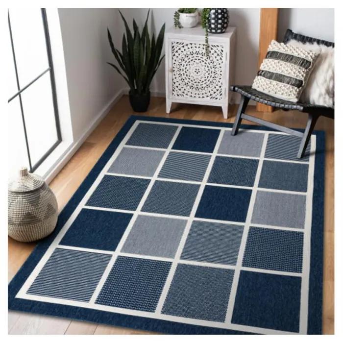 Kusový koberec Erbos modrý 140x200cm