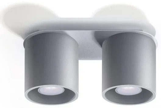 Sollux SL.0055 - Bodové svietidlo ORBIS 2 2xGU10/40W/230V šedá