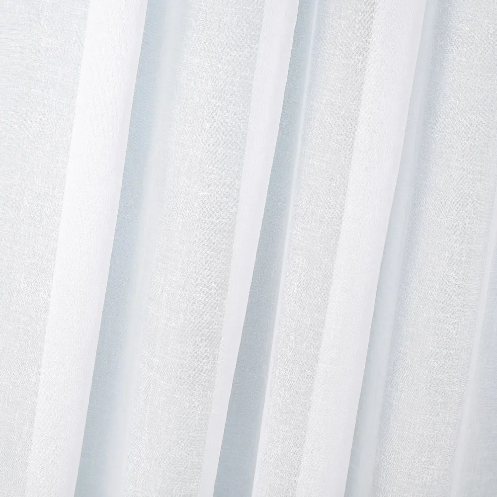 Záclona - biely režný vzor s olovkom ZAC-022 výška 305 cm Iba metráž