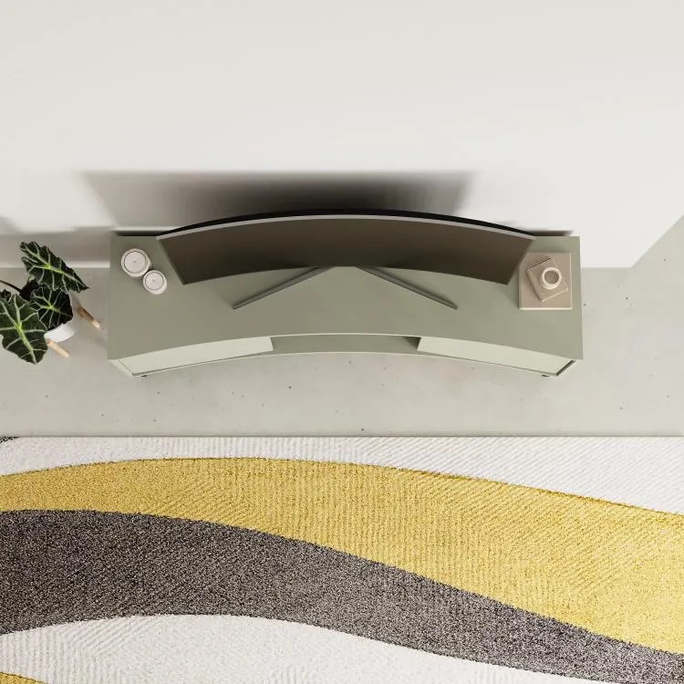 TV stolík Houseland Frem šedo-zelený