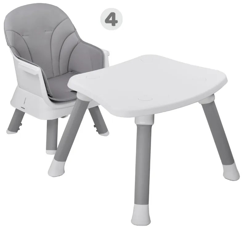 Stolička na kŕmenie set 6v1 ZA4142 - sivá