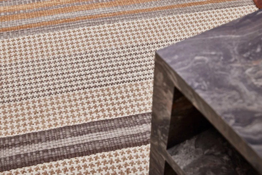 Ručne viazaný kusový koberec Houndstooth DESP HL89 Beige Mix, 160x230, béžová, hnedá, obývacia izba, Diamond Carpets India