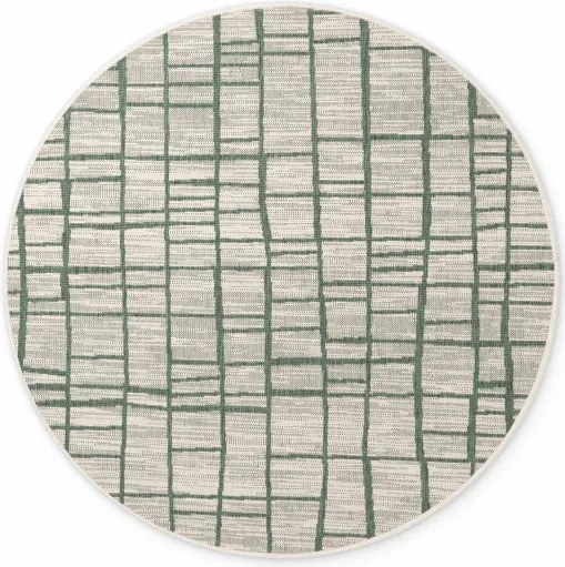 Koberec Ted Baker Haringey Crouch zelený / biely kruh