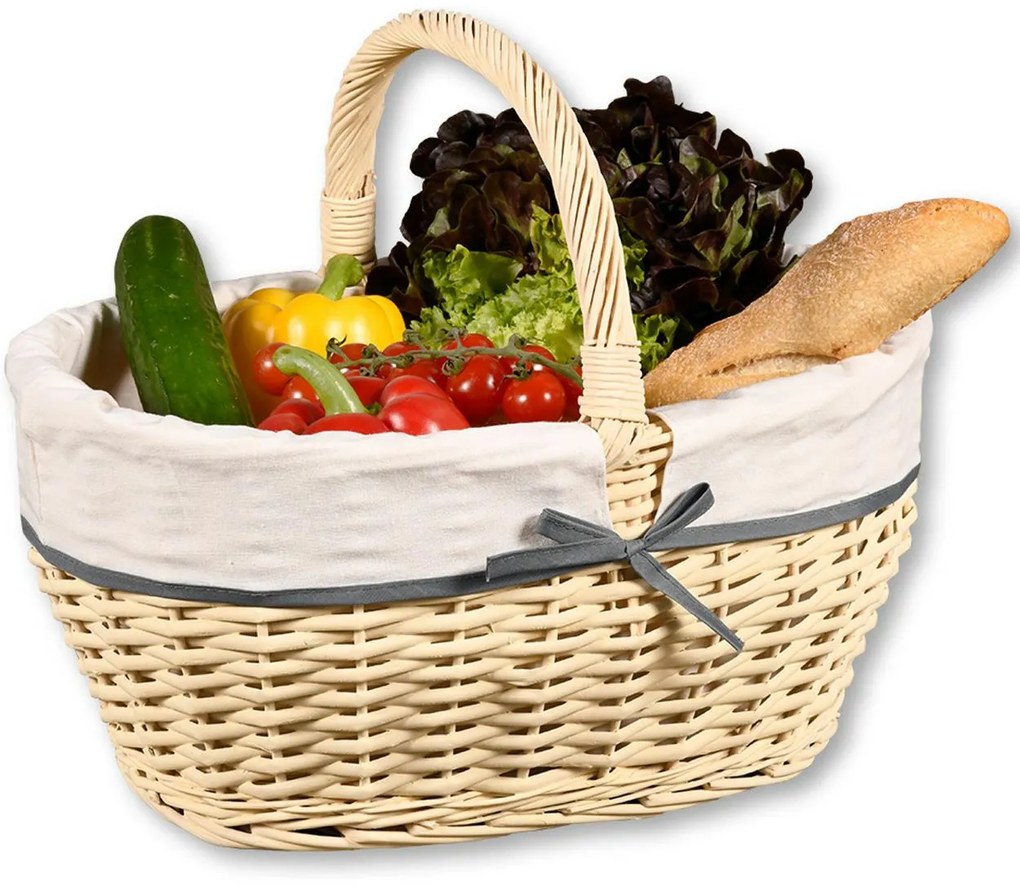 Košík na ovocie Basket Beige, 45x34x37 cm