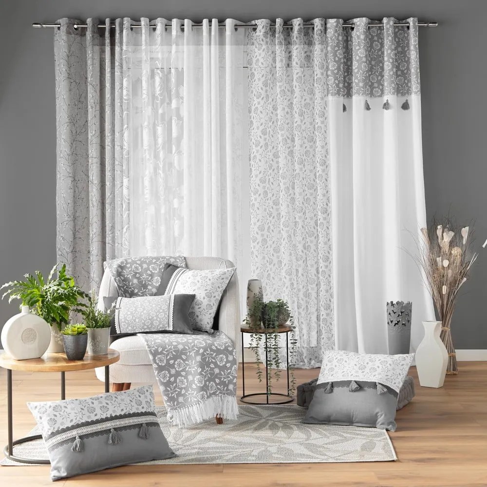 Sivá deka 125x150 cm Flavie – douceur d'intérieur