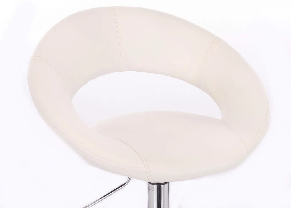 LuxuryForm DESIGN Stolička NAPOLI na čiernom kríži - biela