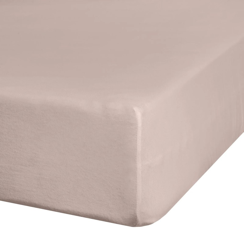 JERSEY PRESTIERADLO 140X200 CM, VÝŠKA 30 CM BÉŽOVÉ